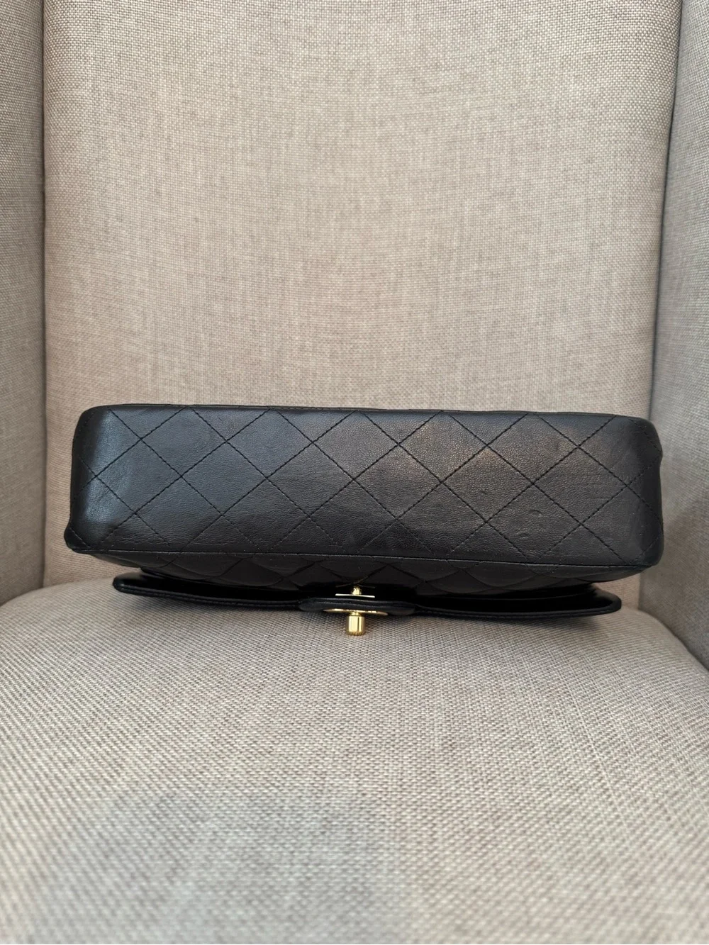 Chanel Medium Black Lambskin Classic Double Flap Bag